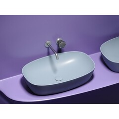 Раковина Ceramicanova Element 60 см накладная серо-голубая матовая (CN6049MHL) - фото 4