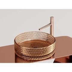 Раковина Ceramicanova Cristal 36 см накладная бежевая (CN6058) - фото 15