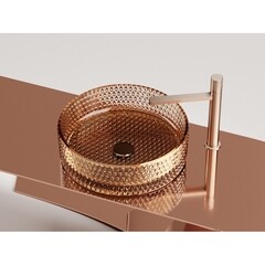 Раковина Ceramicanova Cristal 36 см накладная бежевая (CN6058) - фото 9