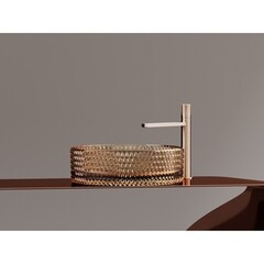 Раковина Ceramicanova Cristal 36 см накладная бежевая (CN6058) - фото 7