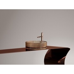 Раковина Ceramicanova Cristal 36 см накладная бежевая (CN6058) - фото 5