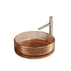 Раковина Ceramicanova Cristal 36 см накладная бежевая (CN6058)