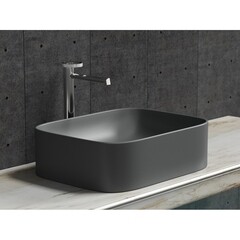 Раковина Ceramicanova Element 51 см накладная темный антрацит матовый (CN6052MDH) - фото 7