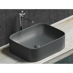 Раковина Ceramicanova Element 51 см накладная темный антрацит матовый (CN6052MDH) - фото 2