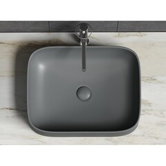 Раковина Ceramicanova Element 51 см накладная темный антрацит матовый (CN6052MDH) - фото 4