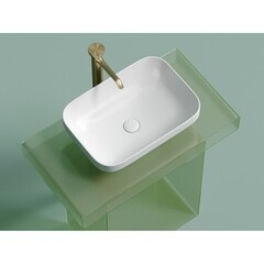 Раковина Ceramicanova Element 50 см накладная белая матовая (CN6055MW) - фото 8