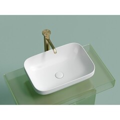 Раковина Ceramicanova Element 50 см накладная белая матовая (CN6055MW) - фото 6