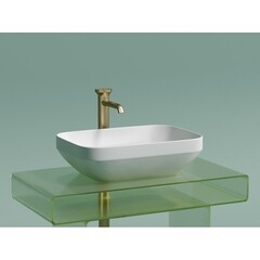 Раковина Ceramicanova Element 50 см накладная белая матовая (CN6055MW) - фото 4