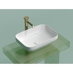 Раковина Ceramicanova Element 50 см накладная белая матовая (CN6055MW) - фото 5