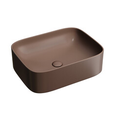 Раковина Ceramicanova Element 51 см накладная темно-коричневая матовая (CN6052MDB)