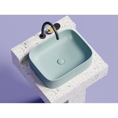 Раковина Ceramicanova Element 51 см накладная зеленая матовая (CN6052MLG) - фото 13