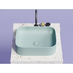 Раковина Ceramicanova Element 51 см накладная зеленая матовая (CN6052MLG) - фото 12