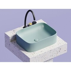 Раковина Ceramicanova Element 51 см накладная зеленая матовая (CN6052MLG) - фото 11