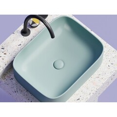 Раковина Ceramicanova Element 51 см накладная зеленая матовая (CN6052MLG) - фото 8