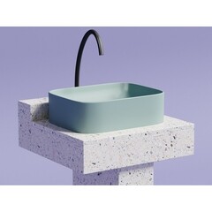 Раковина Ceramicanova Element 51 см накладная зеленая матовая (CN6052MLG) - фото 6