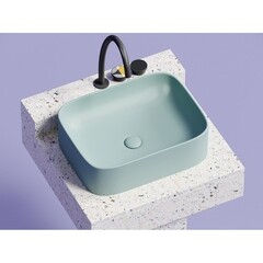 Раковина Ceramicanova Element 51 см накладная зеленая матовая (CN6052MLG) - фото 5