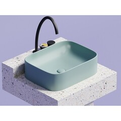 Раковина Ceramicanova Element 51 см накладная зеленая матовая (CN6052MLG) - фото 4