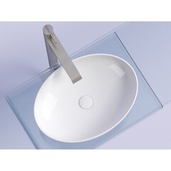 Раковина Ceramicanova Element 50 см накладная белая (CN6056) - фото 11