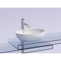 Раковина Ceramicanova Element 50 см накладная белая (CN6056) - фото 9