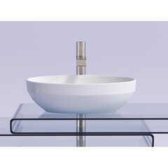 Раковина Ceramicanova Element 50 см накладная белая (CN6056) - фото 8