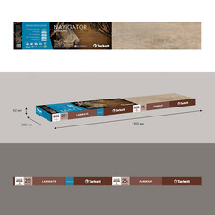 Ламинат 33 класс Tarkett Navigator марко поло 1,253 кв.м 12 мм с фаской влагостойкий - фото 7