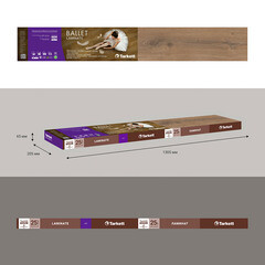 Ламинат 33 класс Tarkett Ballet Giselle дуб однополосный белый 2,005 кв.м 8 мм с фаской - фото 4