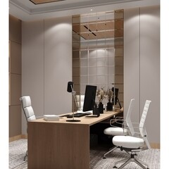 Плитка зеркальная квадратная 300х300х4 мм Continent серебряная с фацетом (4 шт.=0,36 кв.м) - фото 3