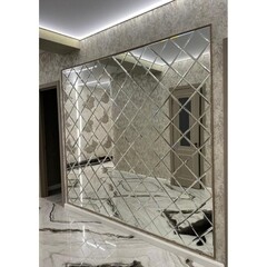 Плитка зеркальная треугольная 200х200х4 мм Continent серебряная с фацетом (4 шт.=0,16 кв.м) - фото 3