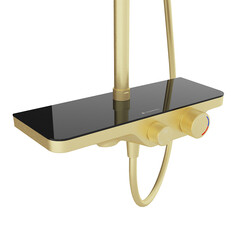 Душевая система Aqueduto Chuva с верхним душем с лейкой с изливом золото (CHU0450) - фото 6