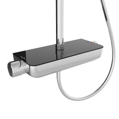 Душевая система Aqueduto Chuva с верхним душем с лейкой с термостатом хром (CHU0300) - фото 3