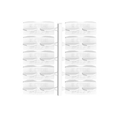 Соединитель скрытый Идеал Дюра 170 мм белый прямой (10 шт.) - фото 2