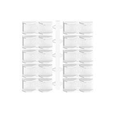 Соединитель скрытый Идеал Дюра 170 мм белый прямой (10 шт.) - фото 1