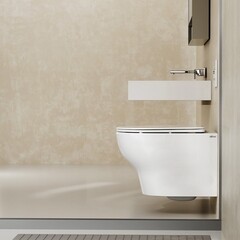 Унитаз подвесной Abber Bequem безободковый белый с сиденьем дюропласт микролифт смыв торнадо (AC1128) - фото 4