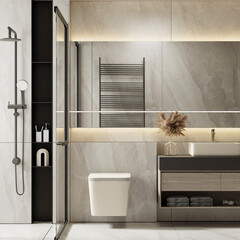 Унитаз подвесной Abber Rechteck безободковый светло-бежевый матовый с сиденьем дюропласт микролифт (AC1201MBE) - фото 2