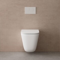 Унитаз подвесной Abber Rechteck безободковый белый с сиденьем дюропласт микролифт смыв торнадо (AC1220TC) - фото 5