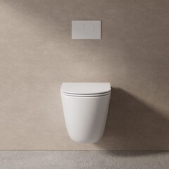 Унитаз подвесной Abber Bequem безободковый белый с сиденьем дюропласт микролифт смыв торнадо (AC1132TC) - фото 5