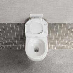 Унитаз подвесной Abber Bequem безободковый белый с сиденьем дюропласт микролифт смыв торнадо (AC1131TC) - фото 4