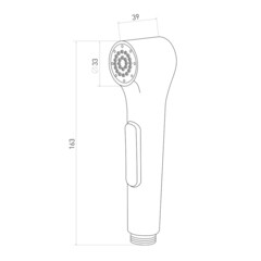 Лейка гигиеническая Tokito Mizu хром/черная (TOK-MIZU-1026CR) - фото 10