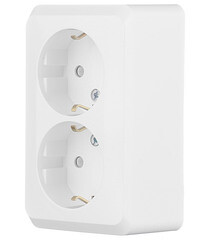 Розетка Systeme Electric Этюд накладная белая со шторками (PA16-008B) - фото 4