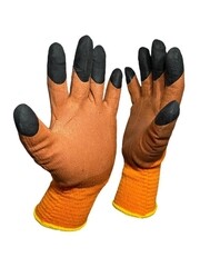 Перчатки акриловые с латексным обливом утепленные 10 (L) - фото 2