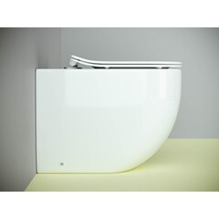 Унитаз напольный приставной Ceramicanova Metropol Rimless с горизонтальным выпуском с сиденьем дюропласт микролифт (CN4004) - фото 12