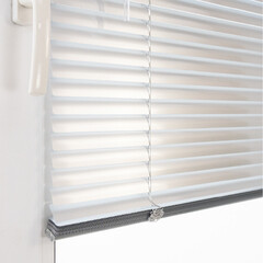 Жалюзи горизонтальные алюминиевые 120х160 см серебро - фото 4