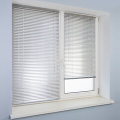 Жалюзи горизонтальные алюминиевые 120х160 см серебро - фото 3