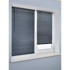 Жалюзи горизонтальные пластиковые 60х160 см черные - фото 4