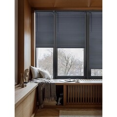 Жалюзи горизонтальные пластиковые 60х160 см черные - фото 2