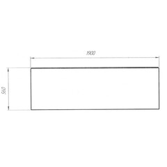 Панель фронтальная для ванны акриловой Ollie 190х56,5 см белая (02ол19) - фото 2