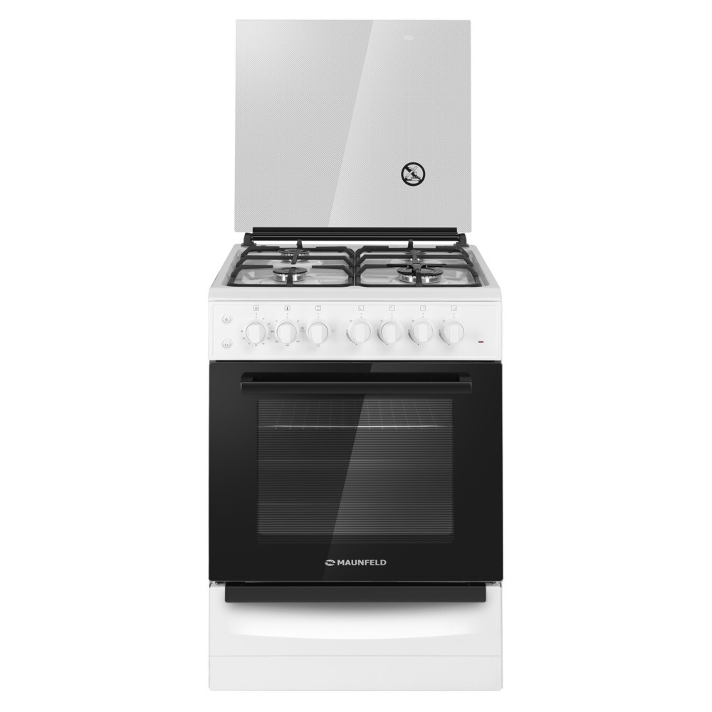 

Плита газовая Maunfeld MGC60ECW04 4 конфорки белая