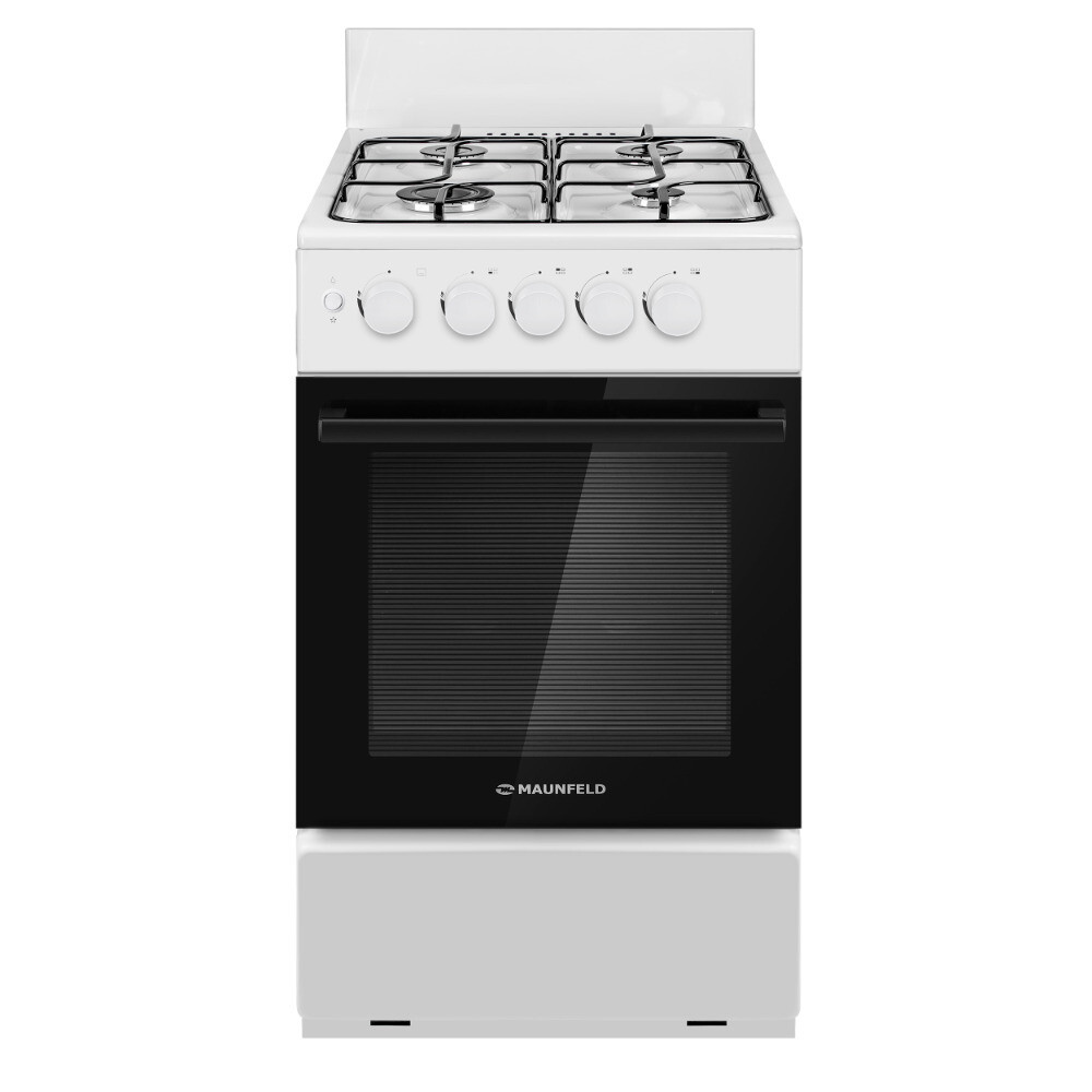 Изображение товара Плита газовая Maunfeld MGC50GEW08 4 конфорки белая Изображение товара Плита газовая Maunfeld MGC50GEW08 4 конфорки белая