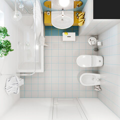 Биде Sanita напольное (BD.FS/Samarsky/C/WHT.G/S1) - фото 2