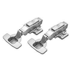 Изображение товара Петля мебельная накладная для шкафа Samet с доводчиком 110° металл 116х63х24 мм (2 шт.)